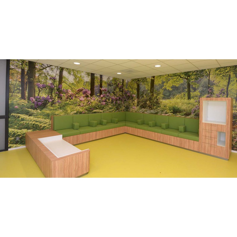 Wachtkamer medisch centrum Fotowand wanddecoratie fotobehang muurposter natuurfoto natuurfotowand gerard veerling fotowandenshop