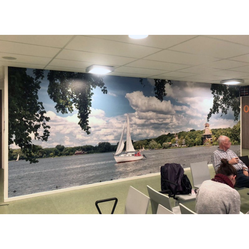 wachtkamer cardiologie ziekenhuis rotterdam fotowand fotobehang muurposter muurdecoratie gerard veerling fotowandenshop