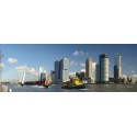 fotowand Rotterdam Skyline en Kop van Zuid. fotobehang, muurposter, gerard veerling fotowandenshop.nl