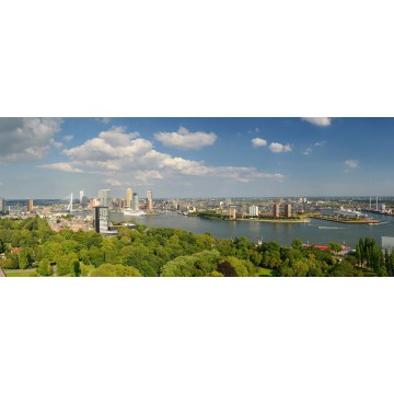 fotowand fotobehang muurposter Rotterdam Skyline en Kop van Zuid fotowand fotobehang muurposter Rotterdam Skyline en Kop van Zuid