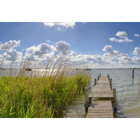 fotobehang wallpaper fotowand durgerdam steiger in het water