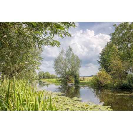 Fotowand fotobehang riviertje de Vlist. Nostalgisch Hollands landschap aan de muur. Fotowandenshop.nl Fotowand fotobehang riviertje de Vlist. Nostalgisch Hollands landschap aan de muur. Fotowandenshop.nl