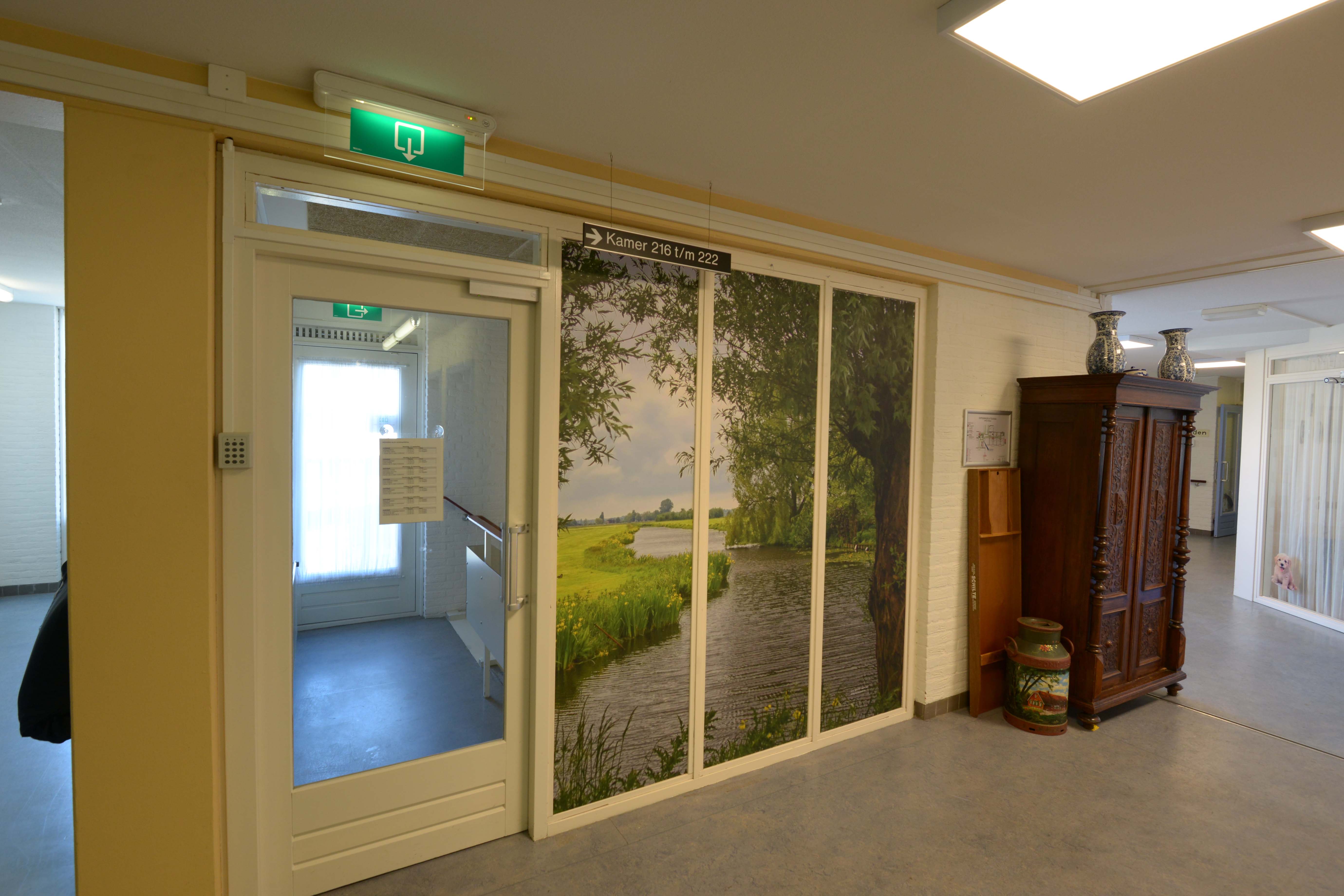 fotowand woon-zorg instelling