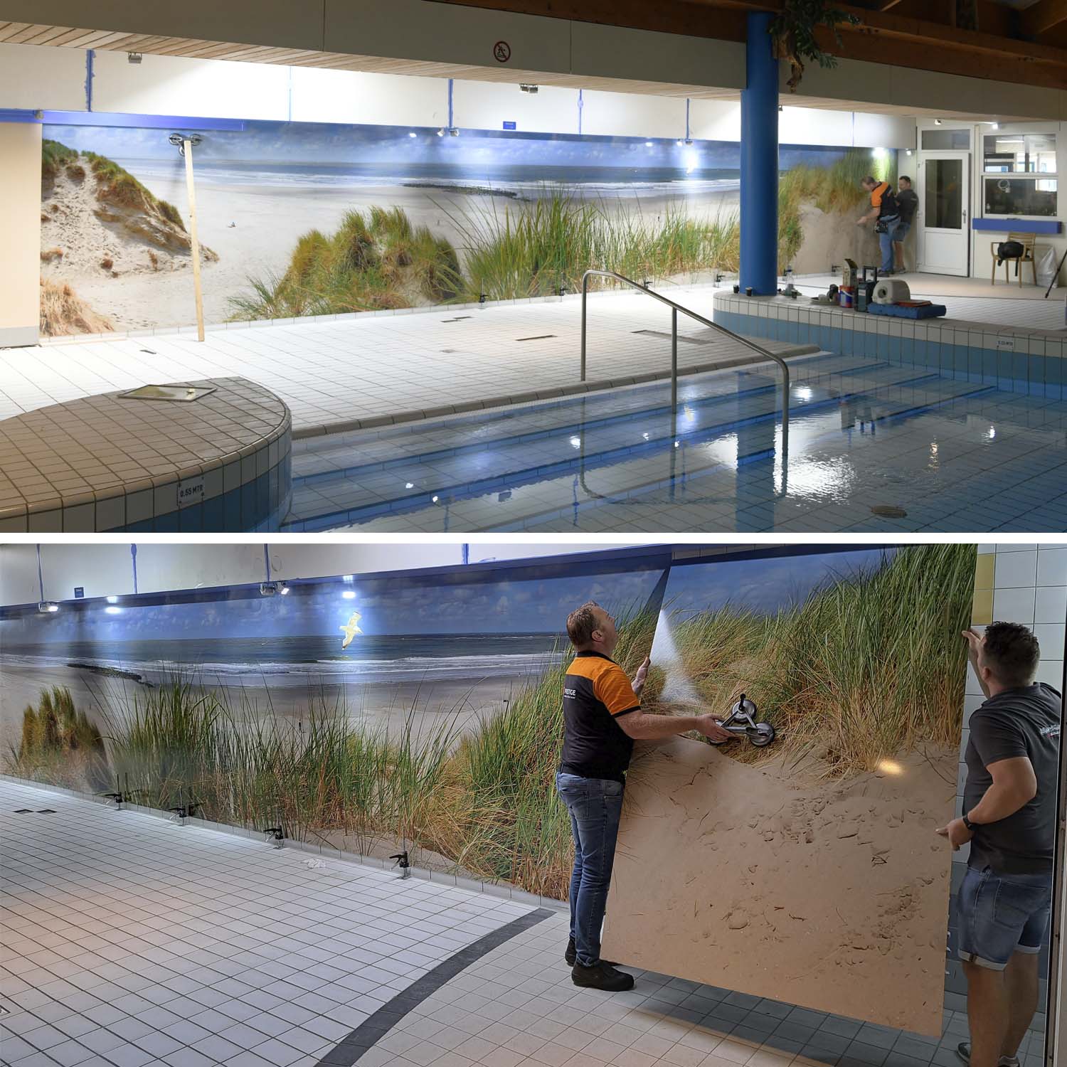 Natuurfotowanden perfect voor renovatie zwembad Urk