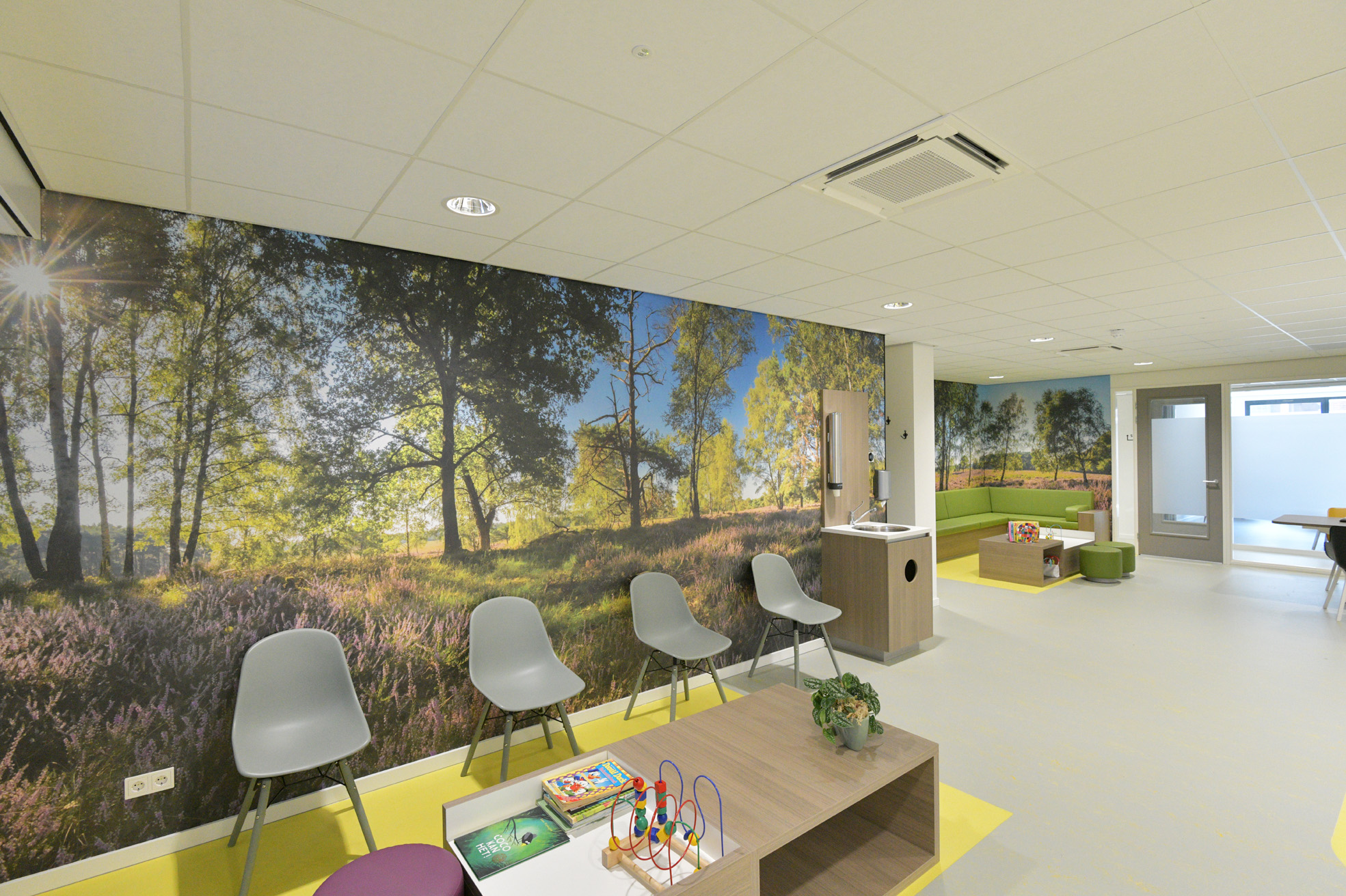 Fotowand wachtkamer huisarts