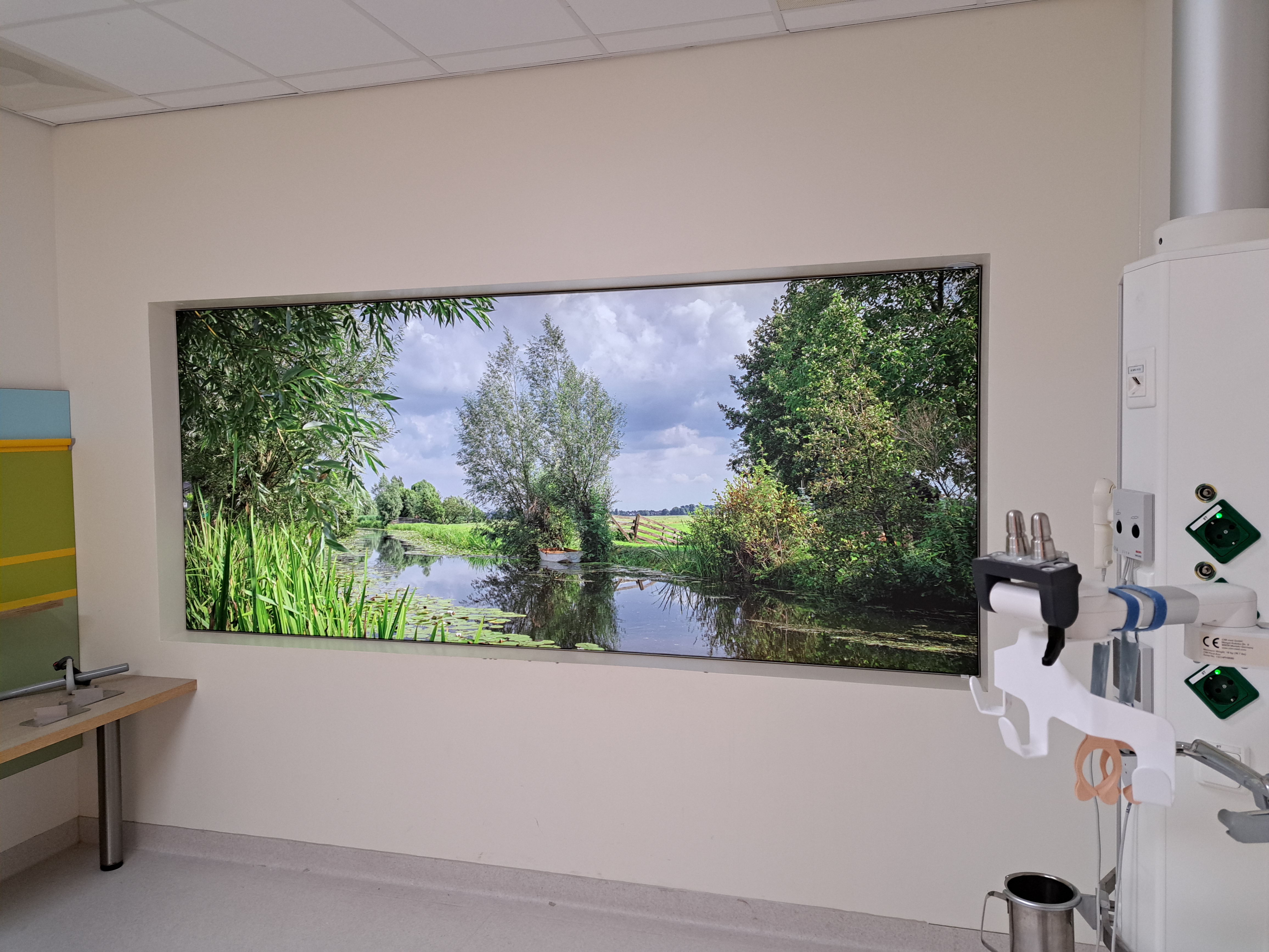 lichtwand op patientenkamer